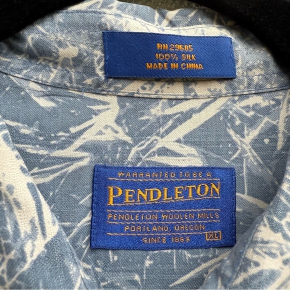 Pendleton Silk Short Sleeve Button Up Shirt Size XL - Picture 3 of 7